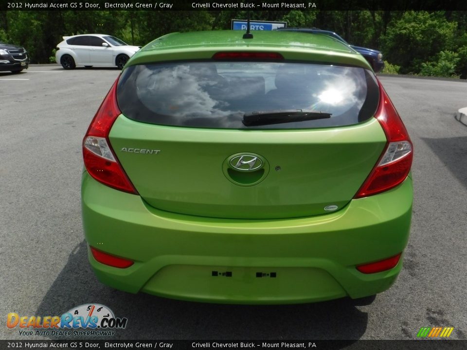 2012 Hyundai Accent GS 5 Door Electrolyte Green / Gray Photo #8