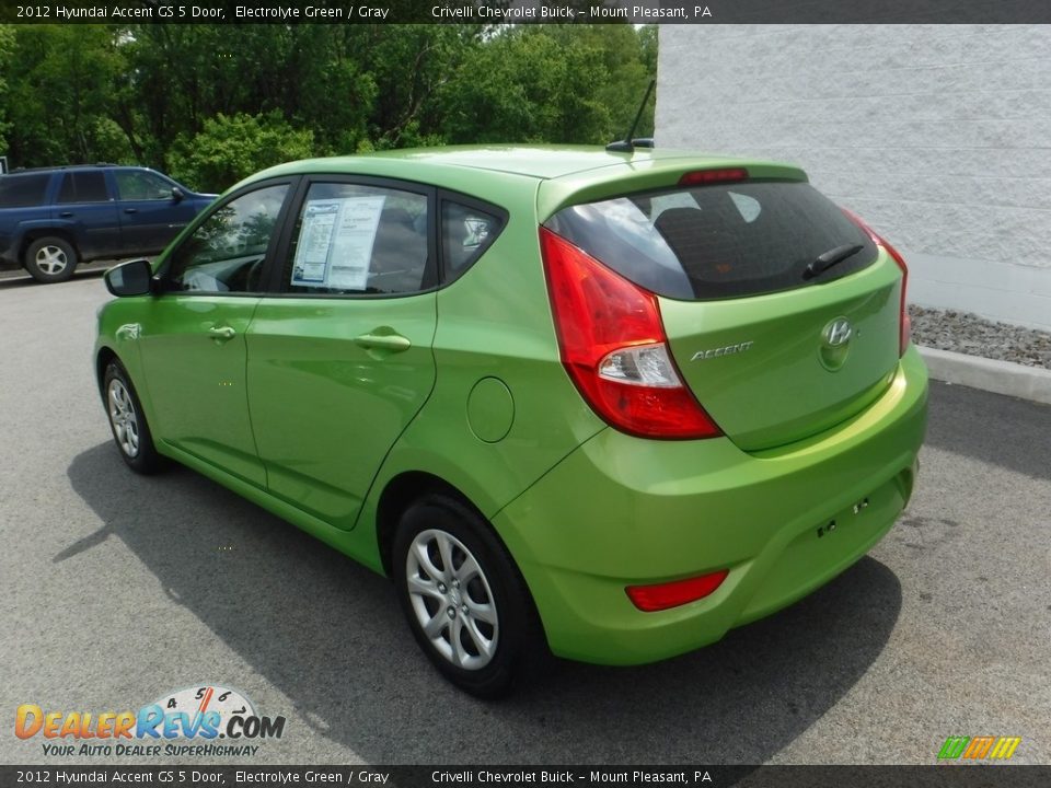2012 Hyundai Accent GS 5 Door Electrolyte Green / Gray Photo #9