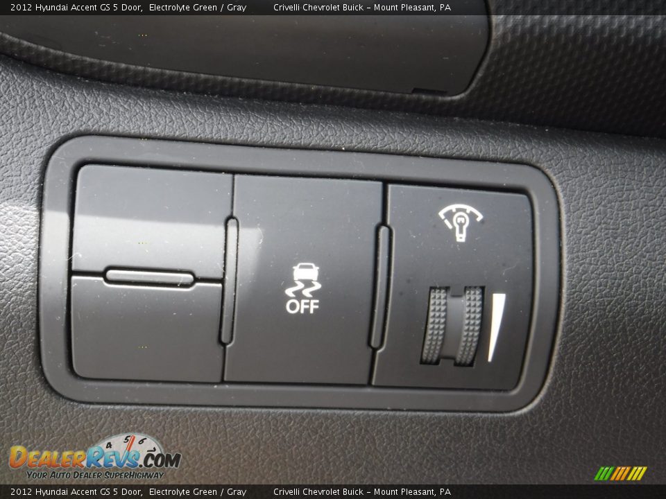 2012 Hyundai Accent GS 5 Door Electrolyte Green / Gray Photo #15