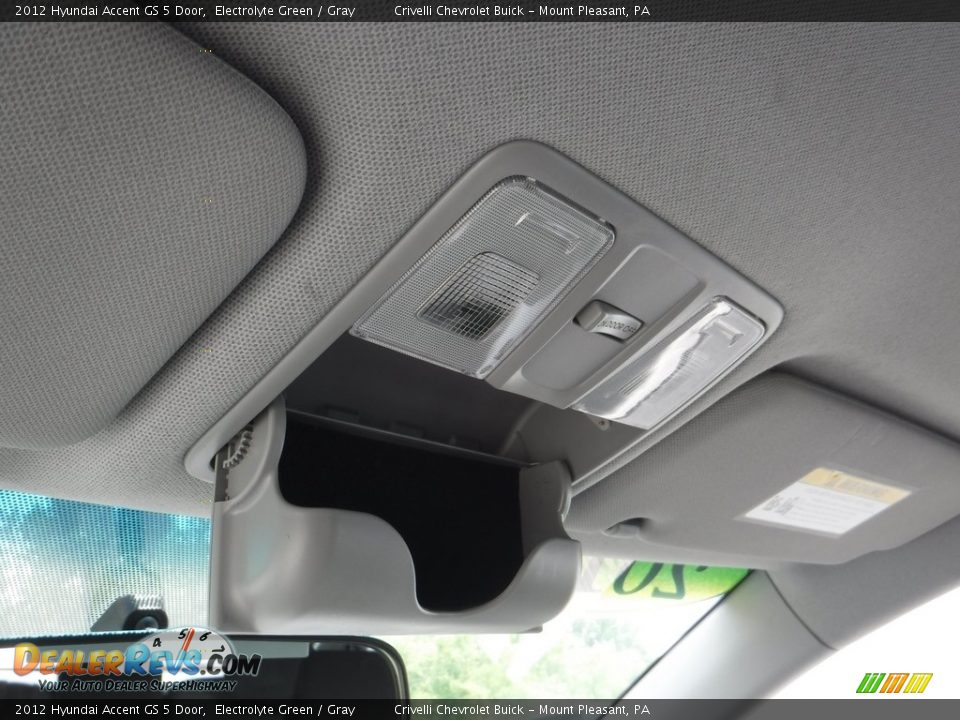 2012 Hyundai Accent GS 5 Door Electrolyte Green / Gray Photo #20