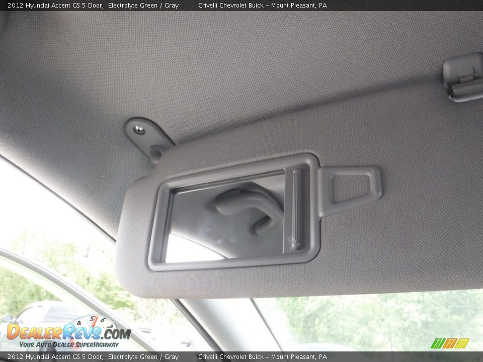 2012 Hyundai Accent GS 5 Door Electrolyte Green / Gray Photo #22