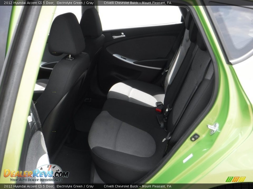 2012 Hyundai Accent GS 5 Door Electrolyte Green / Gray Photo #25