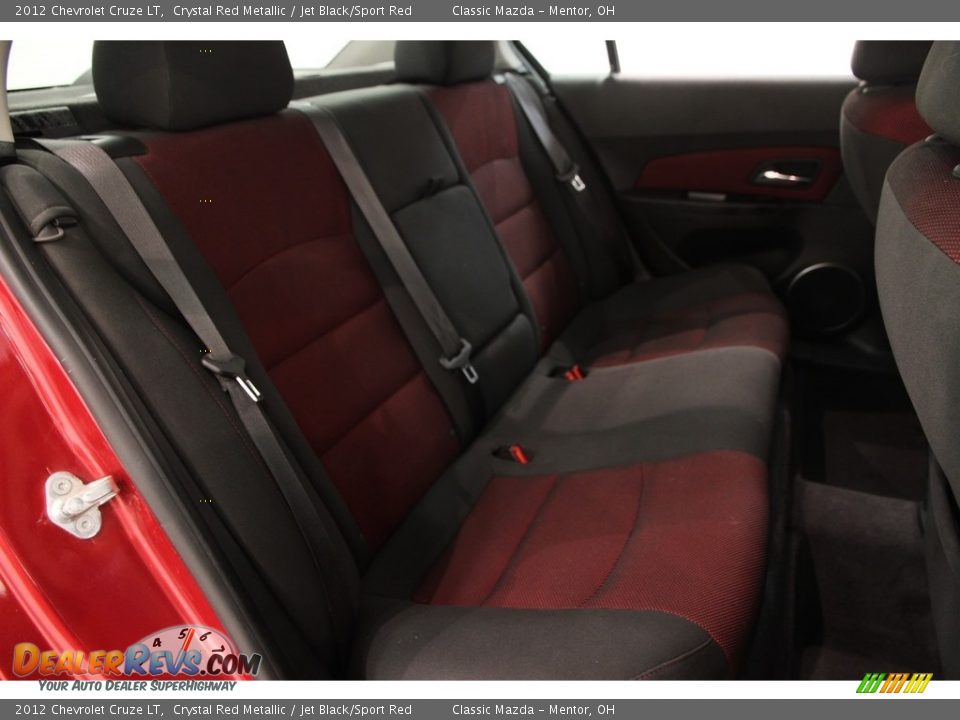 2012 Chevrolet Cruze LT Crystal Red Metallic / Jet Black/Sport Red Photo #11