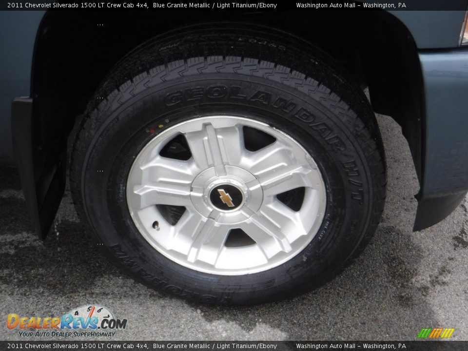 2011 Chevrolet Silverado 1500 LT Crew Cab 4x4 Blue Granite Metallic / Light Titanium/Ebony Photo #4