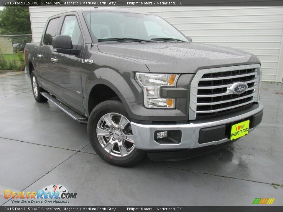 2016 Ford F150 XLT SuperCrew Magnetic / Medium Earth Gray Photo #1