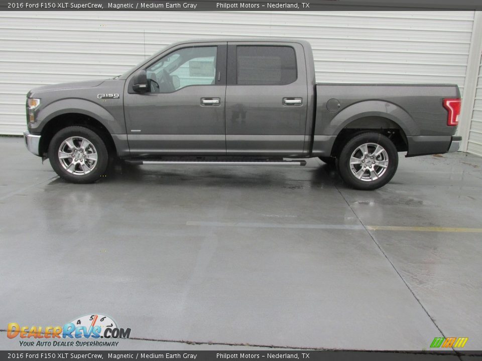 2016 Ford F150 XLT SuperCrew Magnetic / Medium Earth Gray Photo #6