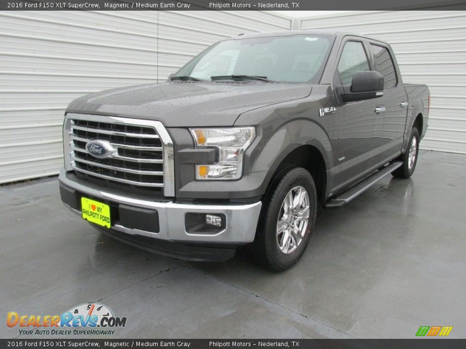 2016 Ford F150 XLT SuperCrew Magnetic / Medium Earth Gray Photo #7