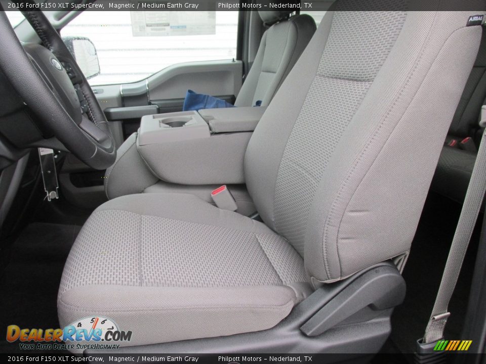 2016 Ford F150 XLT SuperCrew Magnetic / Medium Earth Gray Photo #22