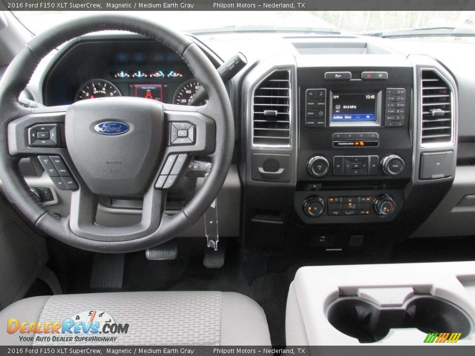 2016 Ford F150 XLT SuperCrew Magnetic / Medium Earth Gray Photo #24
