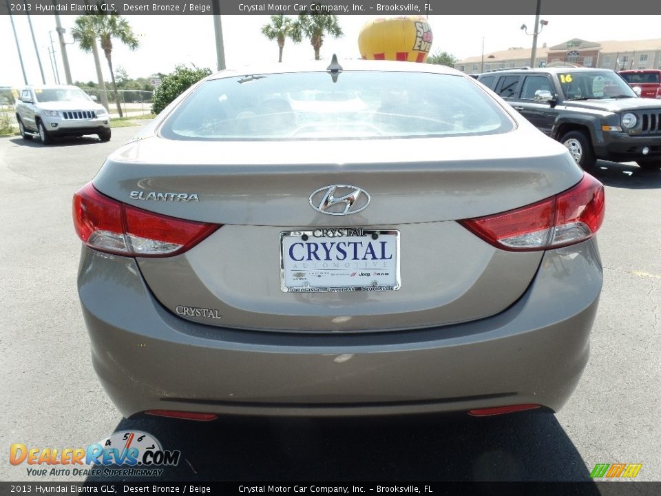 2013 Hyundai Elantra GLS Desert Bronze / Beige Photo #7