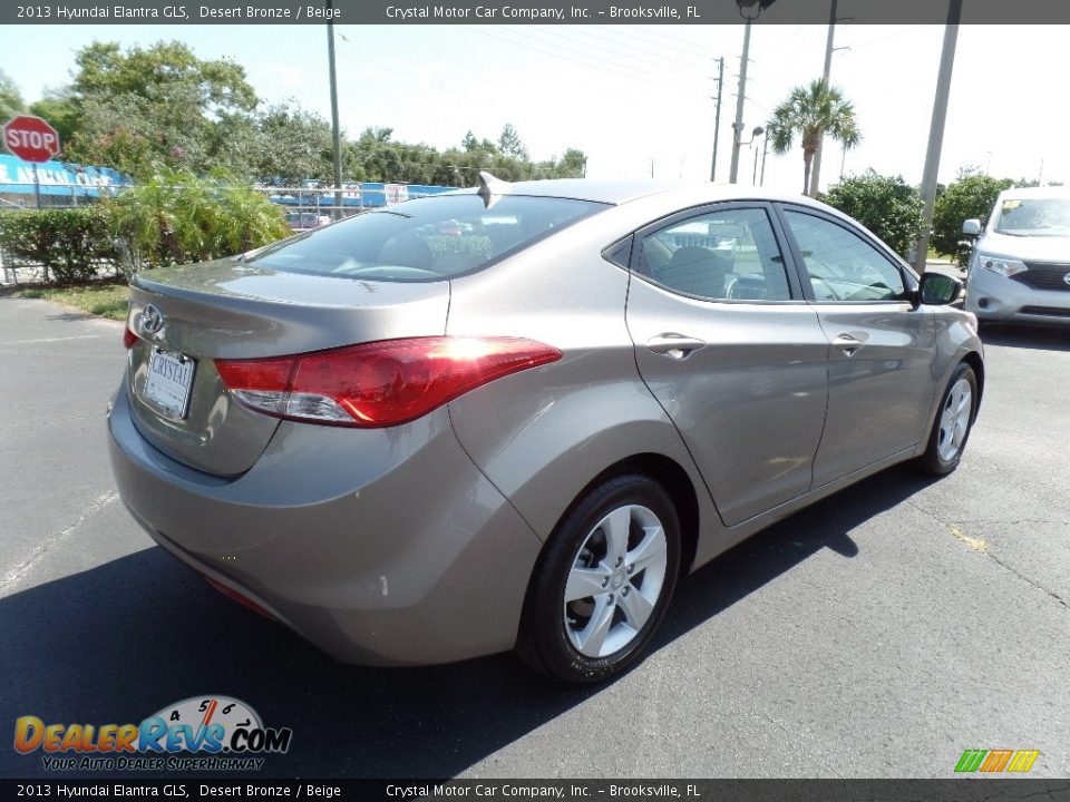 2013 Hyundai Elantra GLS Desert Bronze / Beige Photo #8