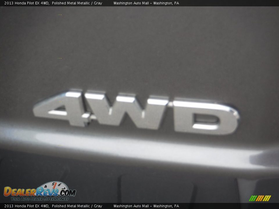 2013 Honda Pilot EX 4WD Polished Metal Metallic / Gray Photo #9
