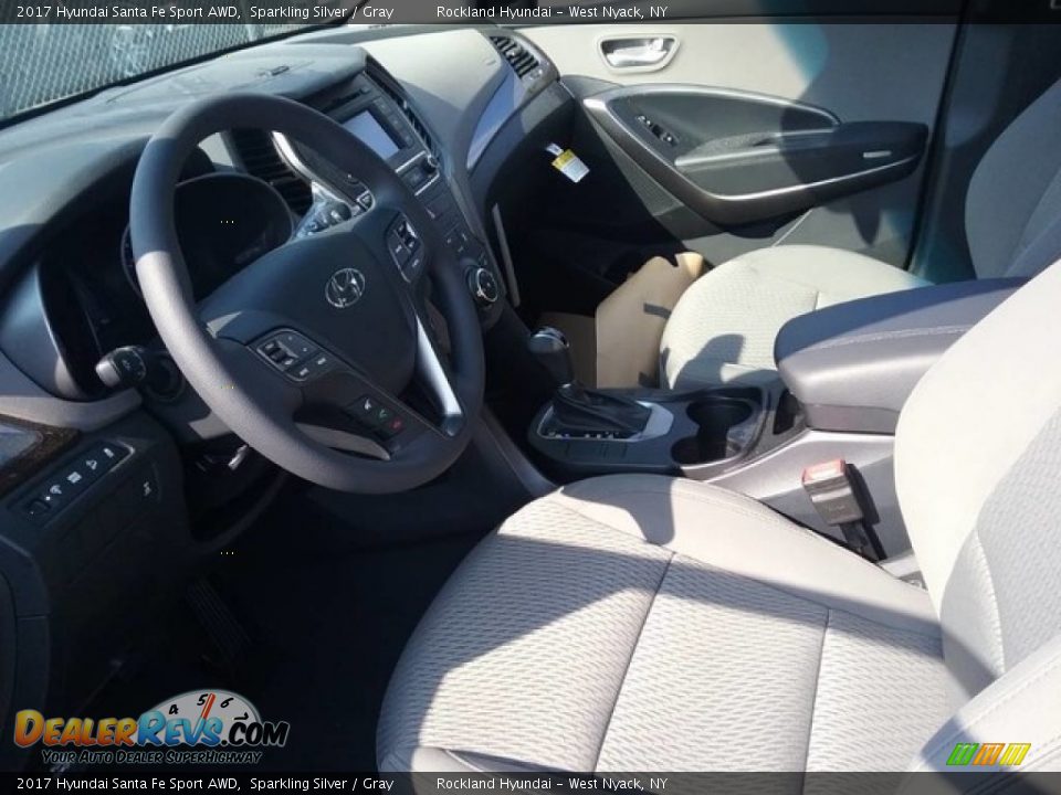 2017 Hyundai Santa Fe Sport AWD Sparkling Silver / Gray Photo #4