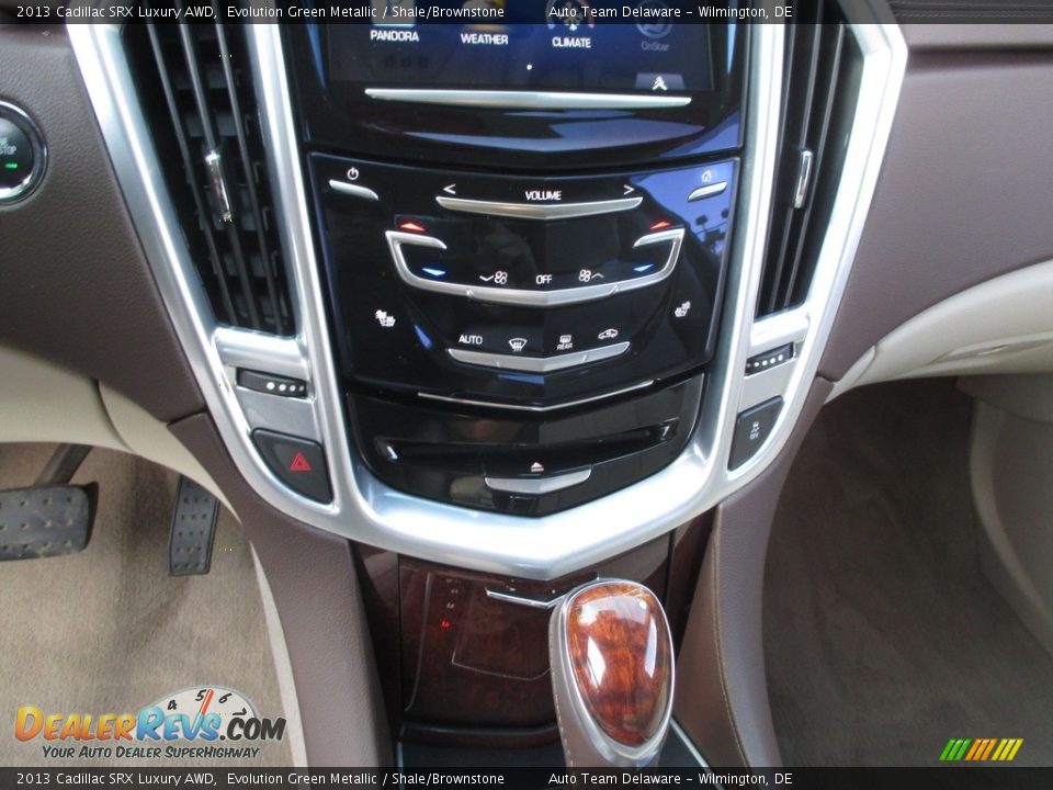 2013 Cadillac SRX Luxury AWD Evolution Green Metallic / Shale/Brownstone Photo #14