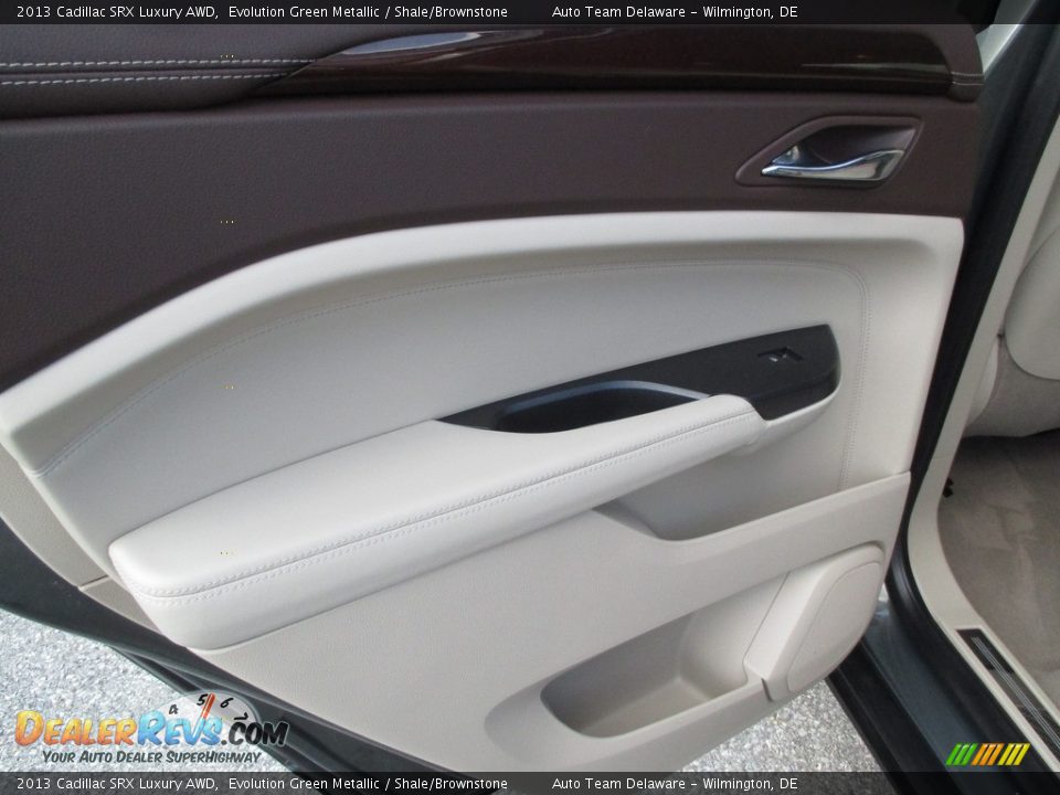 2013 Cadillac SRX Luxury AWD Evolution Green Metallic / Shale/Brownstone Photo #20