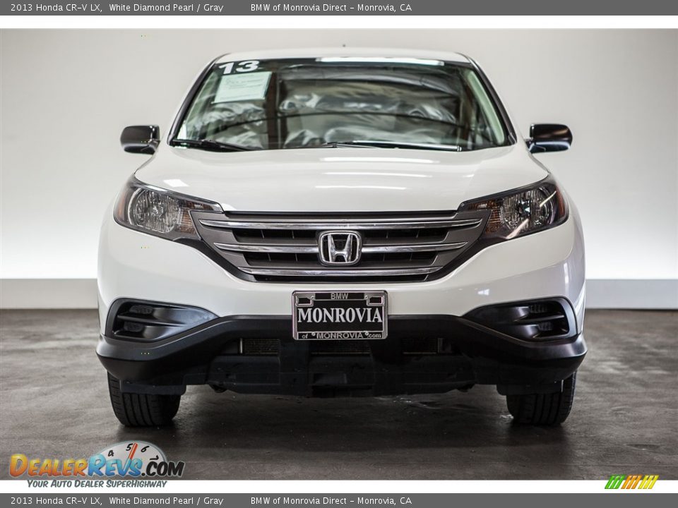 2013 Honda CR-V LX White Diamond Pearl / Gray Photo #2