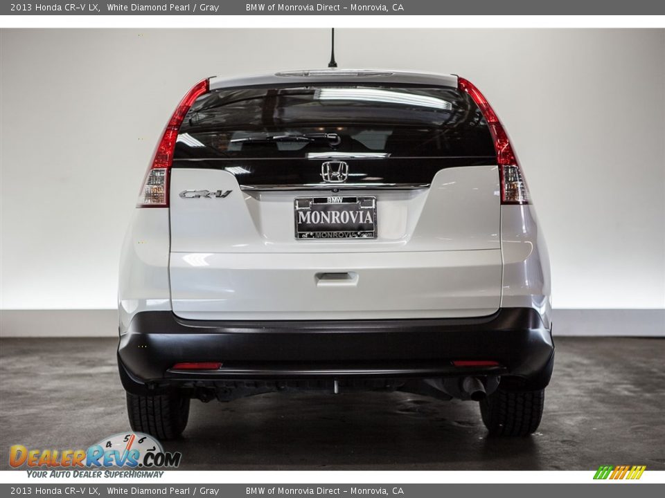 2013 Honda CR-V LX White Diamond Pearl / Gray Photo #3