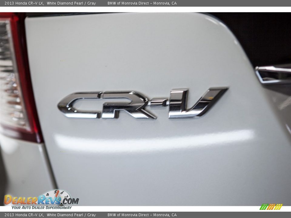 2013 Honda CR-V LX White Diamond Pearl / Gray Photo #6