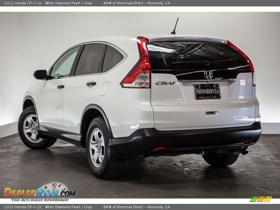 2013 Honda CR-V LX White Diamond Pearl / Gray Photo #9