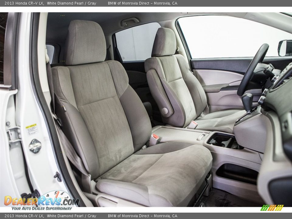 2013 Honda CR-V LX White Diamond Pearl / Gray Photo #14