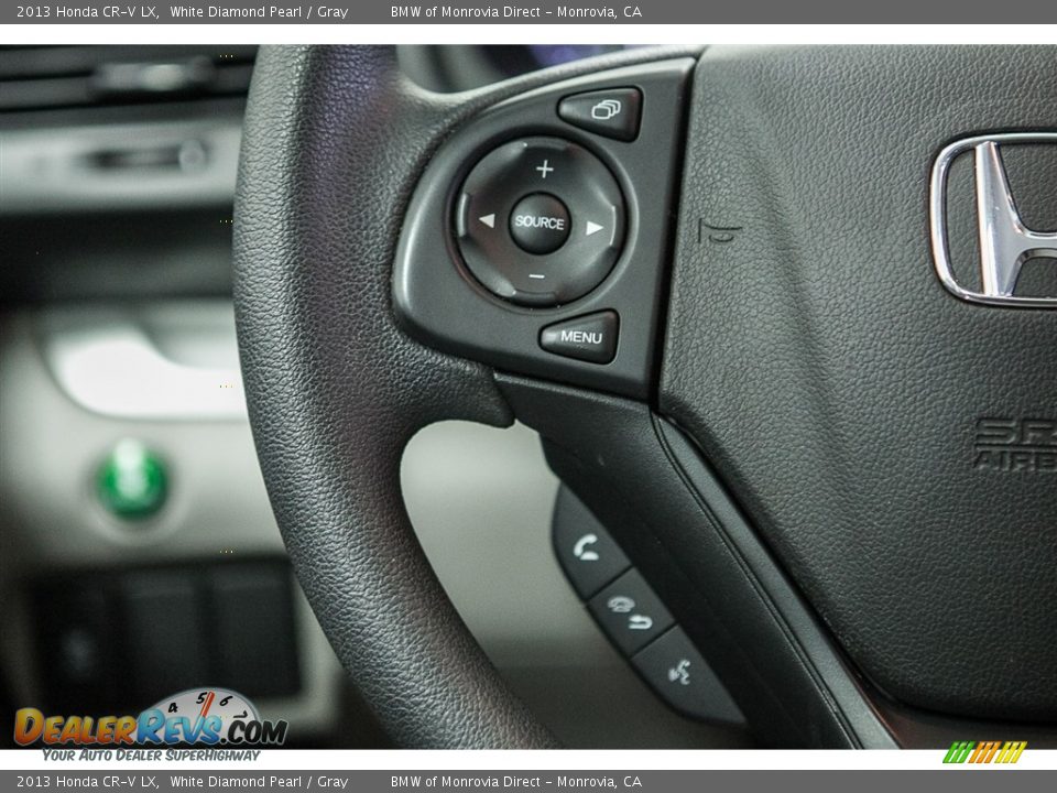 2013 Honda CR-V LX White Diamond Pearl / Gray Photo #16
