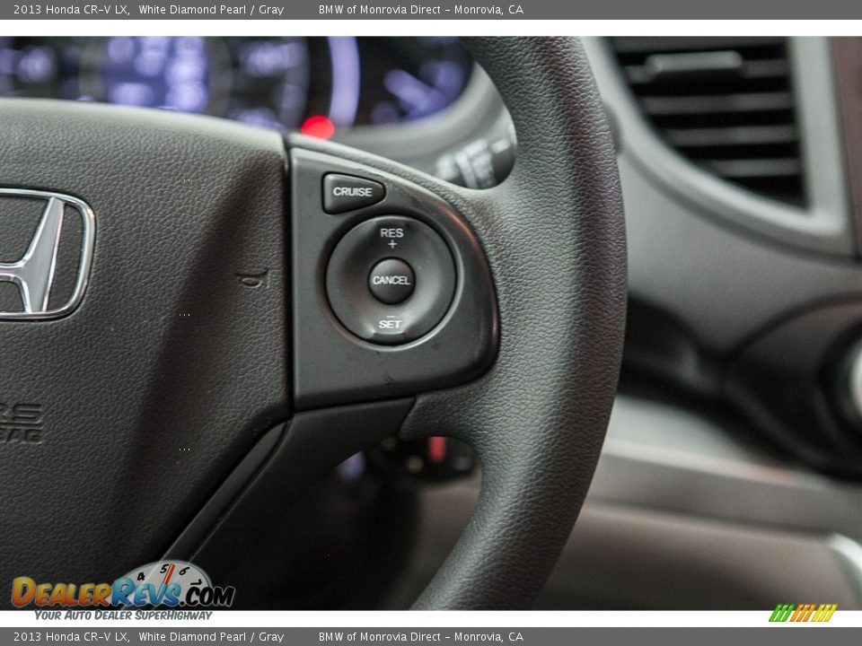 2013 Honda CR-V LX White Diamond Pearl / Gray Photo #17