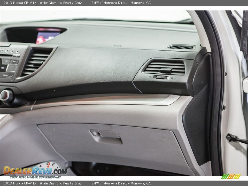 2013 Honda CR-V LX White Diamond Pearl / Gray Photo #22