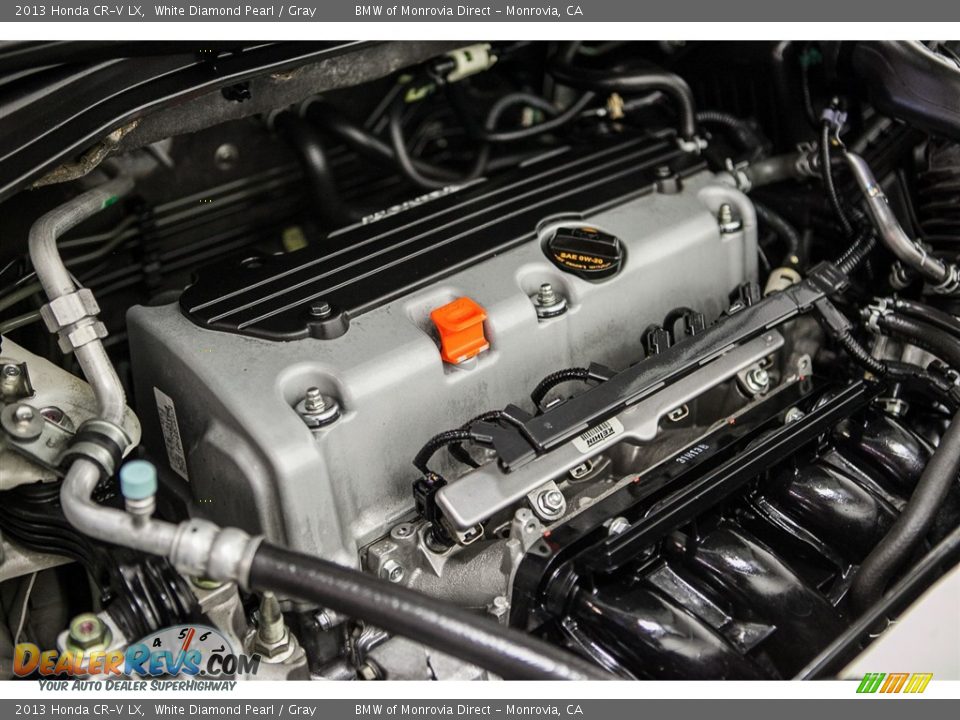 2013 Honda CR-V LX White Diamond Pearl / Gray Photo #25