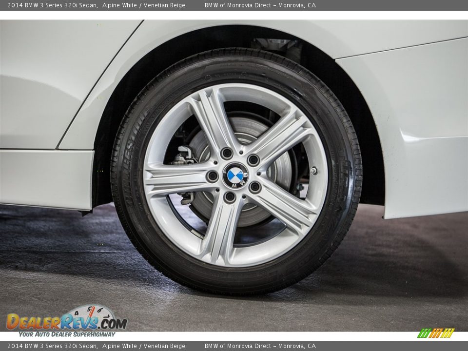 2014 BMW 3 Series 320i Sedan Alpine White / Venetian Beige Photo #8