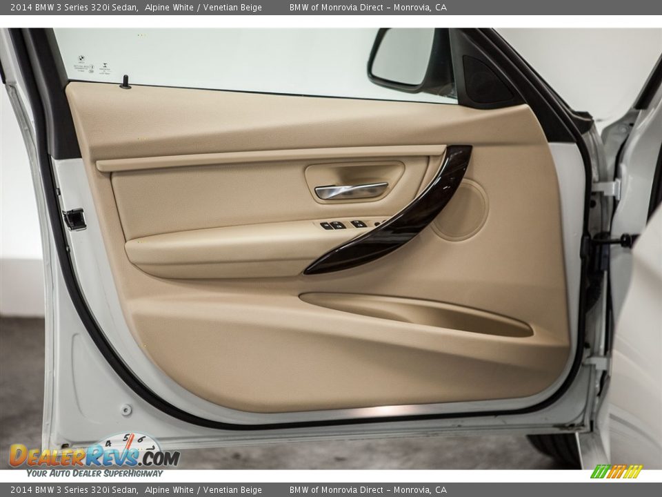 2014 BMW 3 Series 320i Sedan Alpine White / Venetian Beige Photo #22