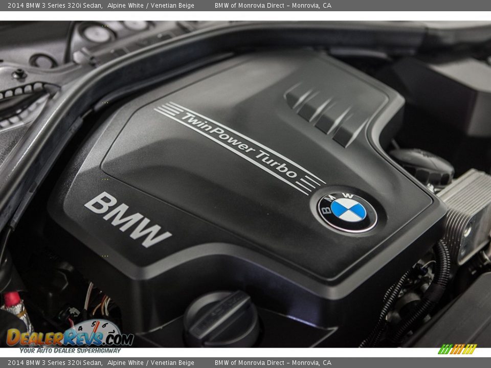 2014 BMW 3 Series 320i Sedan Alpine White / Venetian Beige Photo #26