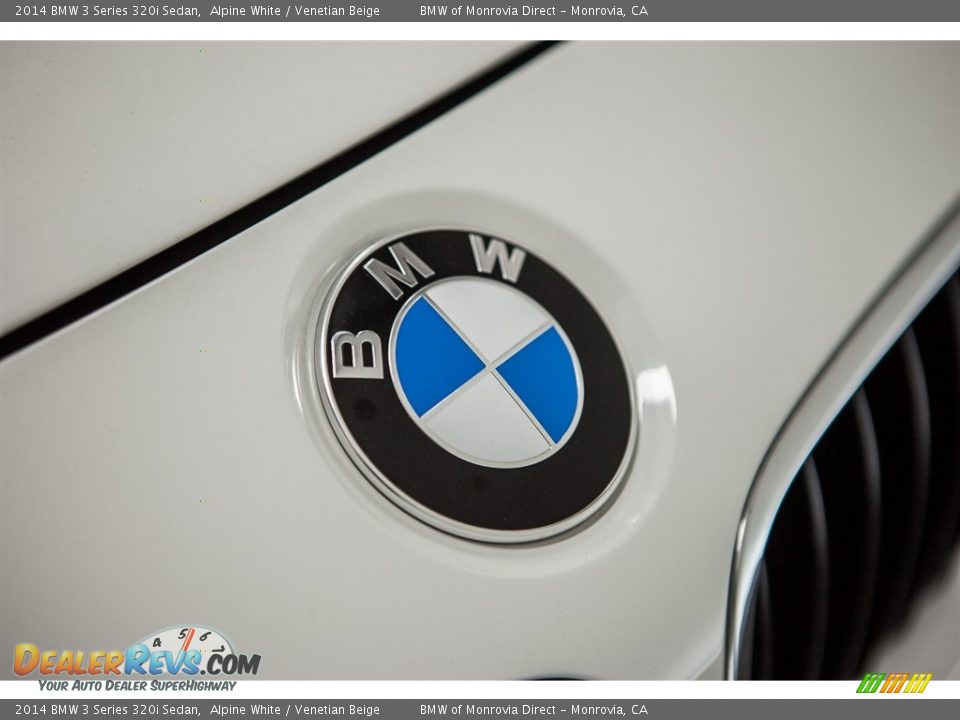 2014 BMW 3 Series 320i Sedan Alpine White / Venetian Beige Photo #28