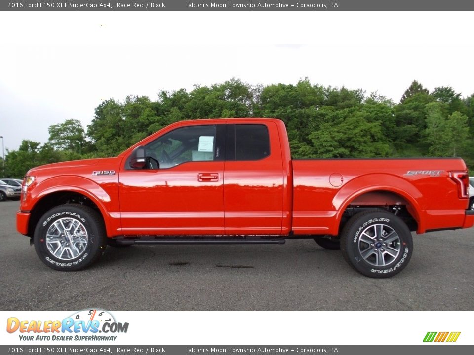2016 Ford F150 XLT SuperCab 4x4 Race Red / Black Photo #1