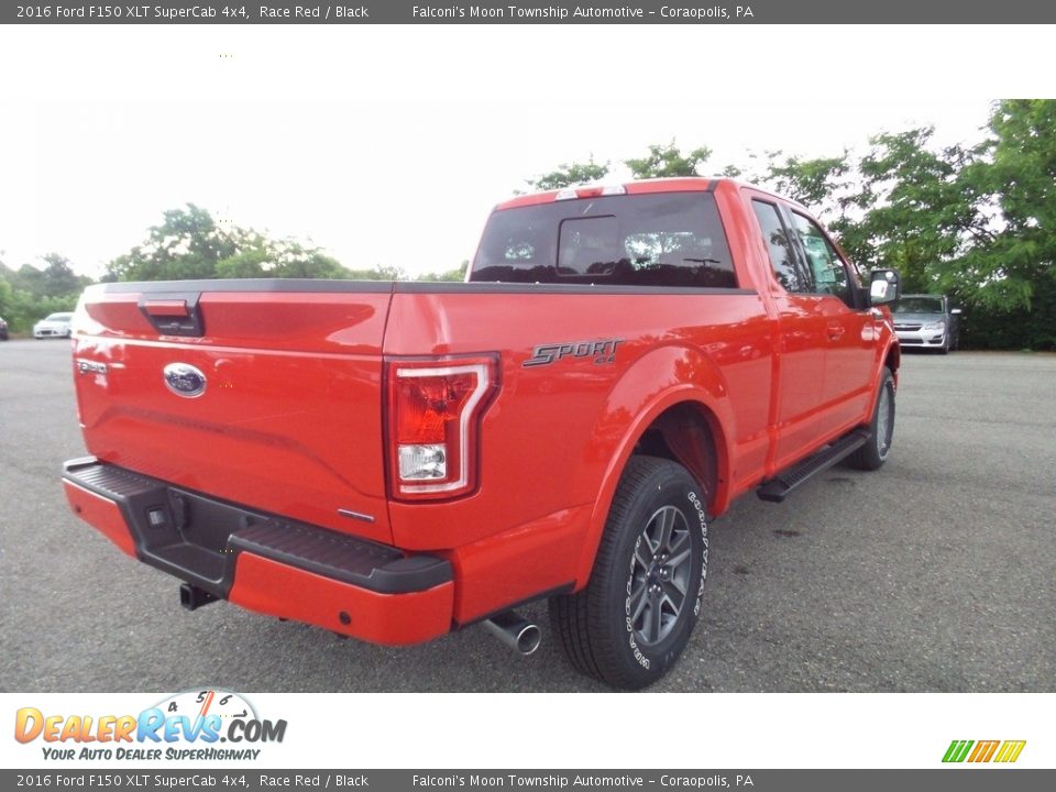 2016 Ford F150 XLT SuperCab 4x4 Race Red / Black Photo #6