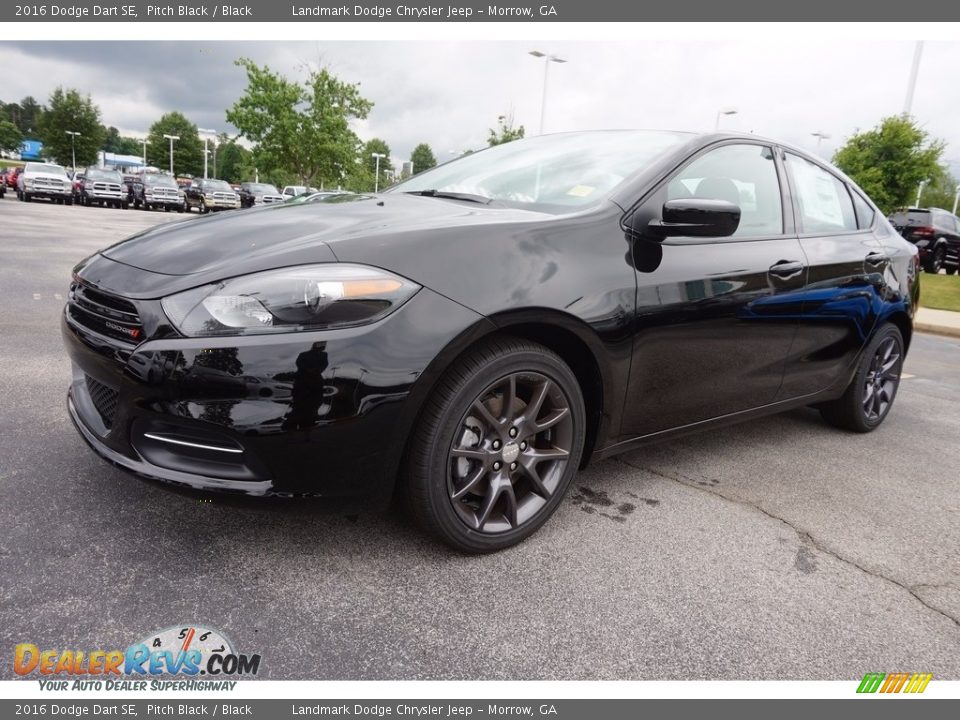 2016 Dodge Dart SE Pitch Black / Black Photo #1