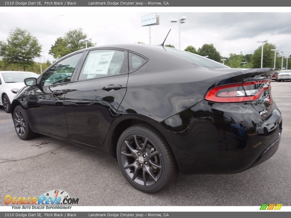 2016 Dodge Dart SE Pitch Black / Black Photo #2