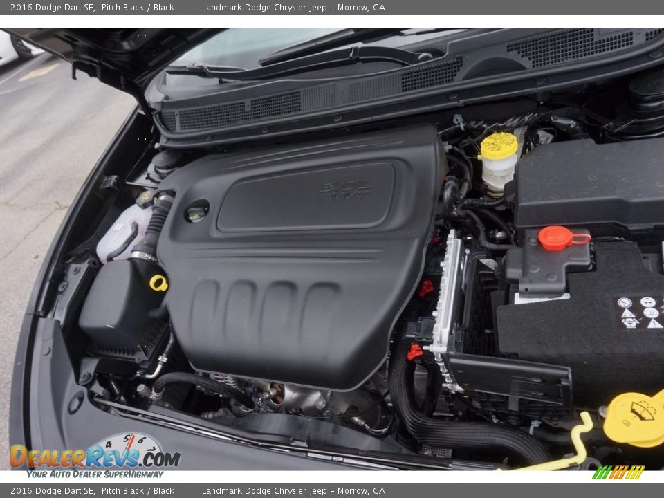 2016 Dodge Dart SE Pitch Black / Black Photo #8