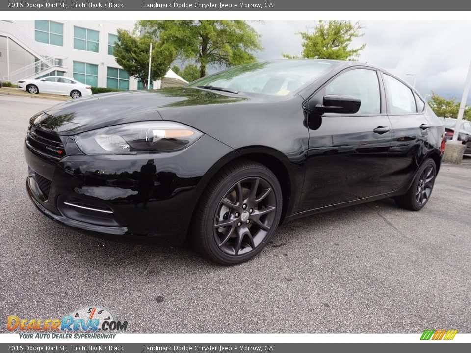 2016 Dodge Dart SE Pitch Black / Black Photo #1