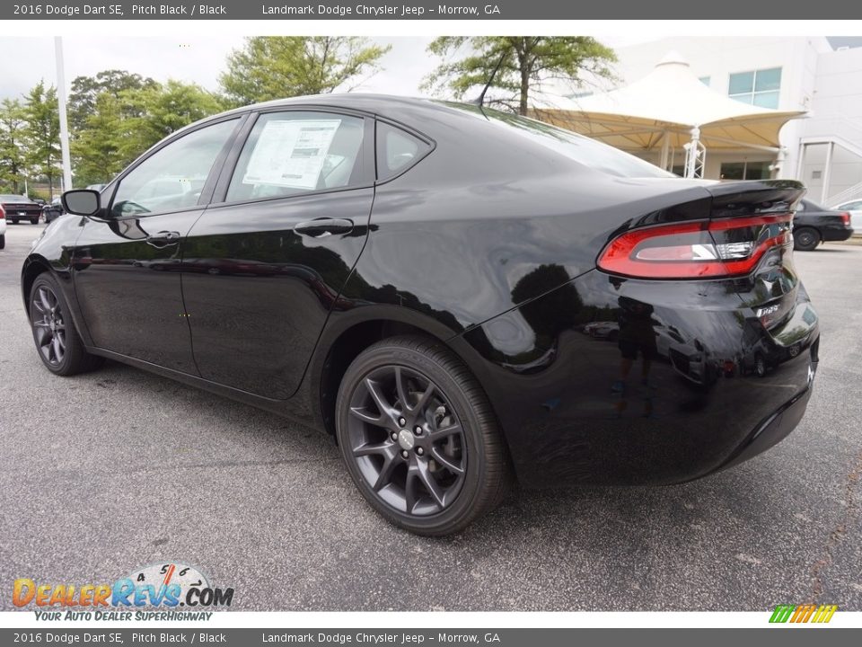 2016 Dodge Dart SE Pitch Black / Black Photo #2