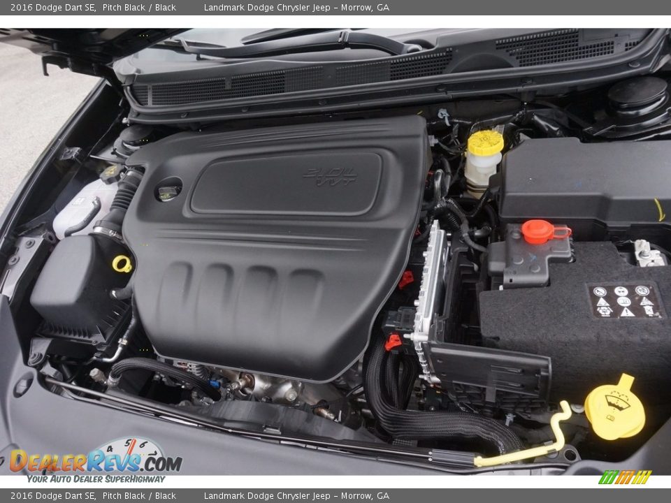 2016 Dodge Dart SE Pitch Black / Black Photo #8