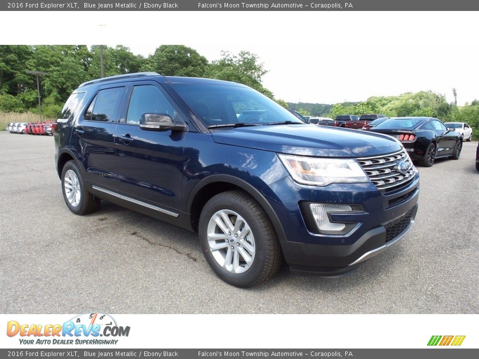 2016 Ford Explorer XLT Blue Jeans Metallic / Ebony Black Photo #4