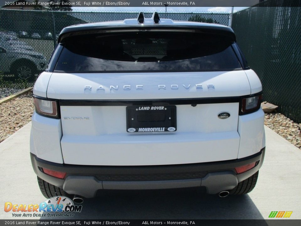 2016 Land Rover Range Rover Evoque SE Fuji White / Ebony/Ebony Photo #9