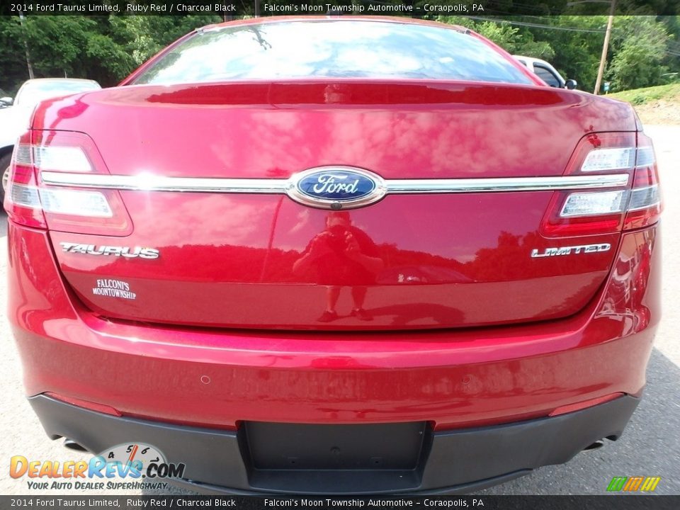 2014 Ford Taurus Limited Ruby Red / Charcoal Black Photo #3