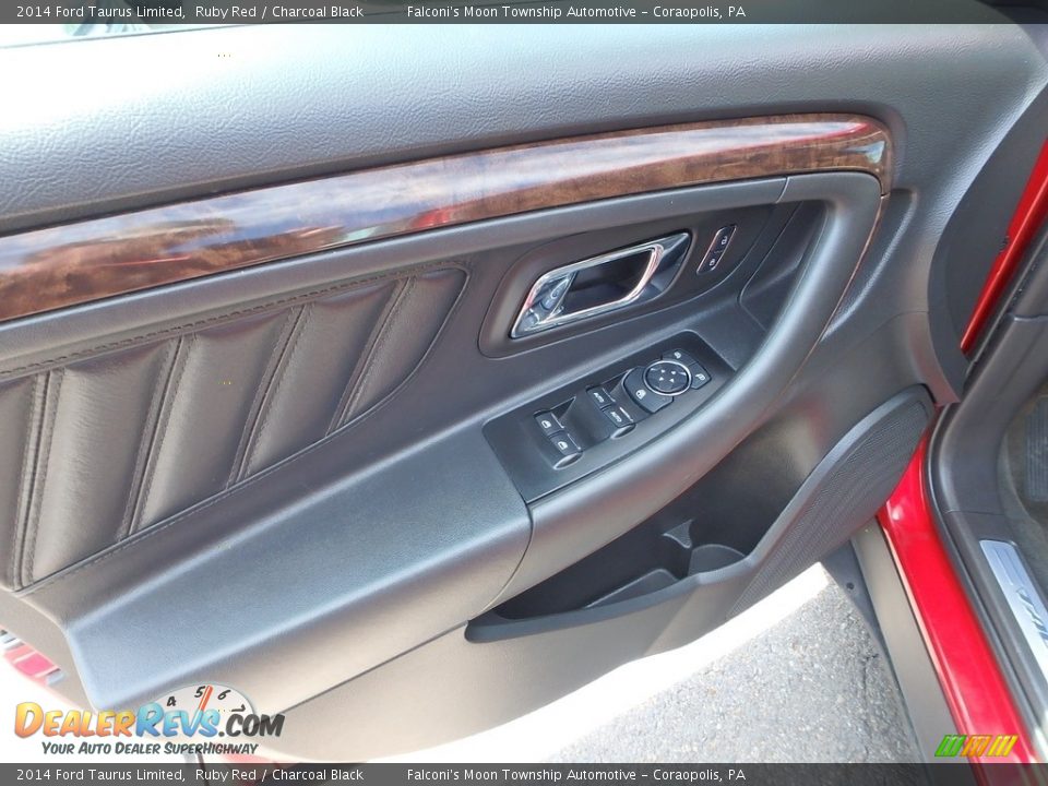 2014 Ford Taurus Limited Ruby Red / Charcoal Black Photo #19
