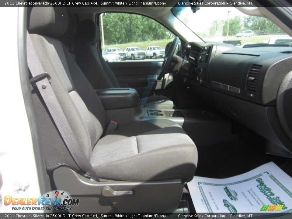 2011 Chevrolet Silverado 2500HD LT Crew Cab 4x4 Summit White / Light Titanium/Ebony Photo #14