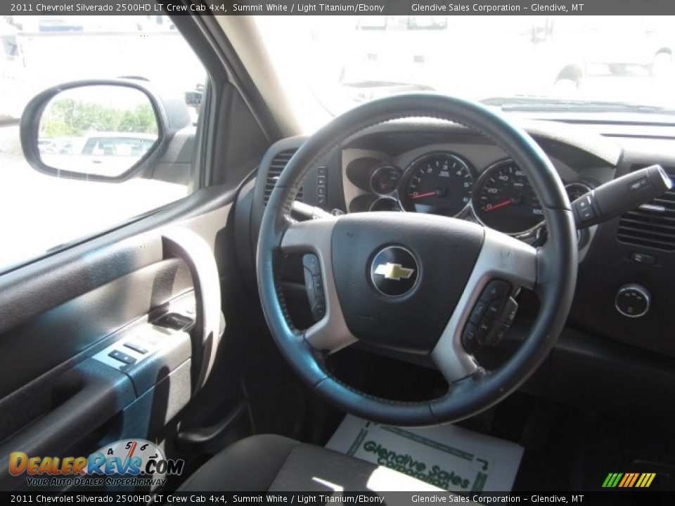 2011 Chevrolet Silverado 2500HD LT Crew Cab 4x4 Summit White / Light Titanium/Ebony Photo #18