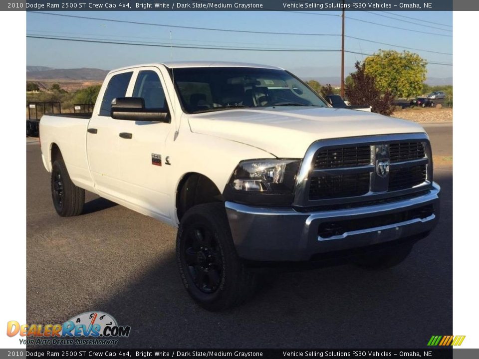 2010 Dodge Ram 2500 ST Crew Cab 4x4 Bright White / Dark Slate/Medium Graystone Photo #2