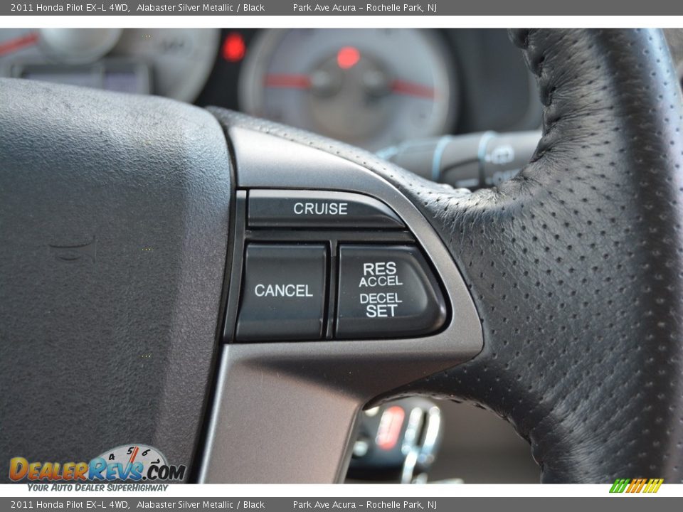 2011 Honda Pilot EX-L 4WD Alabaster Silver Metallic / Black Photo #19