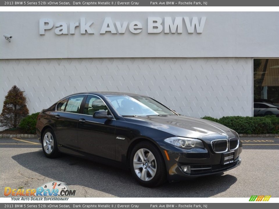 2013 BMW 5 Series 528i xDrive Sedan Dark Graphite Metallic II / Everest Gray Photo #1