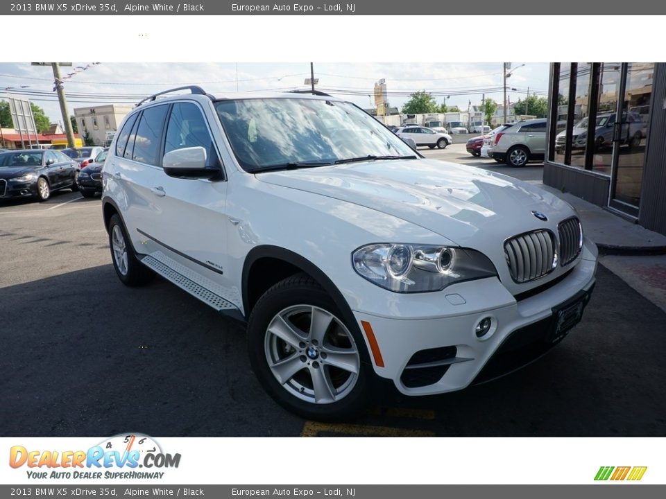 2013 BMW X5 xDrive 35d Alpine White / Black Photo #2